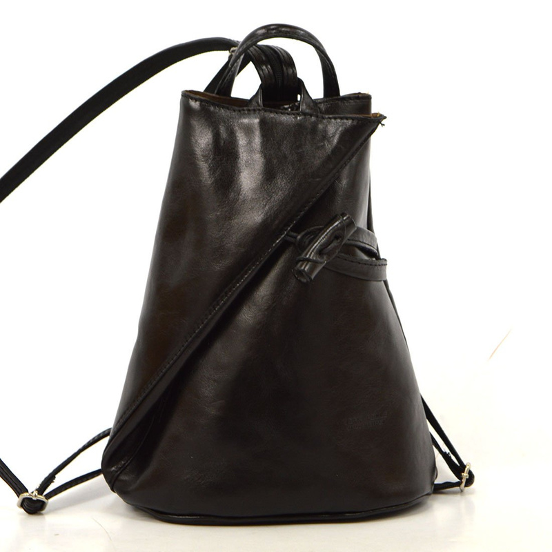 Designerski damski plecak skórzany na ramię