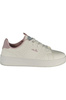 Białe sneakersy damskie Ellesse Sandy 001 – liliowe detale
