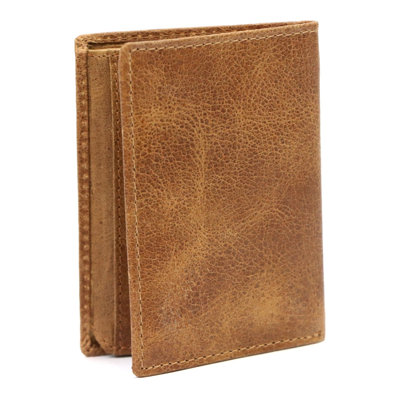 EL FORREST męskie etui na karty i dokumenty skórzane pionowe ochrona RFID