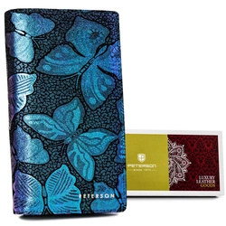 Skórzany damski portfel Peterson PTN 421431-ONBF