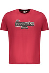 M�SKA KOSZULKA Z KR�TKIM R�KAWEM PEPE JEANS, CZERWONA