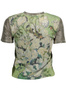 DESIGUAL T-SHIRT Z KRÓTKIM RĘKAWEM DAMSKI ZIELONY