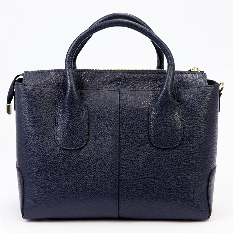 Luka Skórzany damski pojemny kuferek do ręki torebka na ramię z paskiem