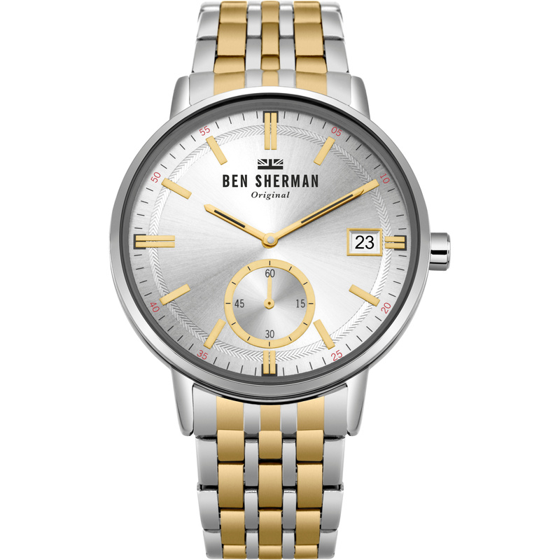 Zegarek BEN SHERMAN WB071GSM. Kwarcowy, Kolor szary. Mężczyzna.