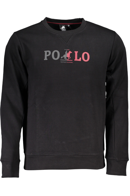 CZARNA BLUZA MĘSKA Z ZAMKIEM NA ZAMKNIĘCIE US GRAND POLO