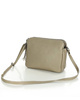 Torebka skórzana crossbody listonoszka dwie komory - MARCO MAZZINI beż cappuccino