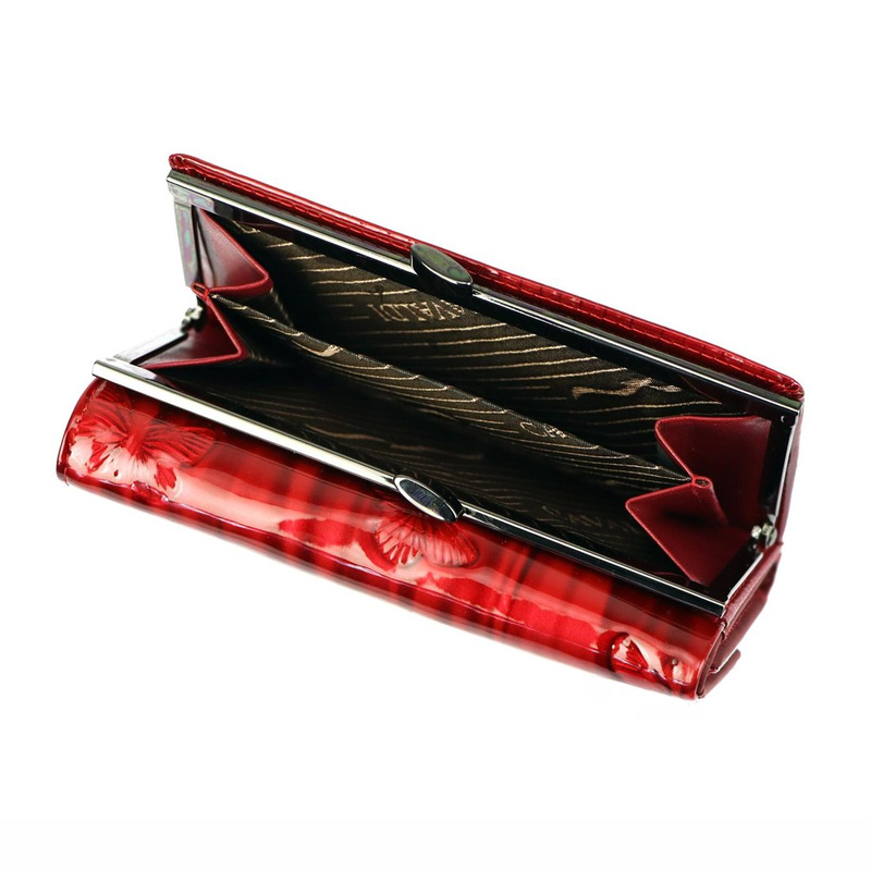 Skórzany damski portfel Cavaldi H23-2-DBF