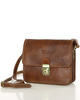 Torba skórzana kwadratowa premium Florence bag - MARCO MAZZINI czarna