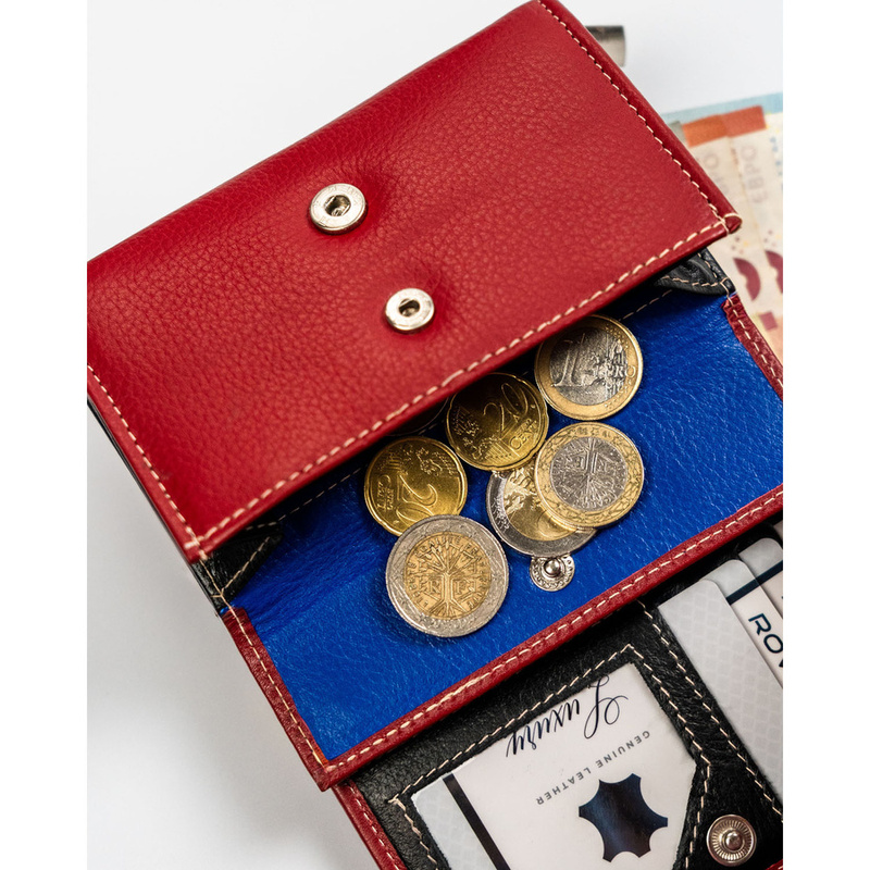 Zgrabna damska portmonetka skórzana z RFID Rovicky