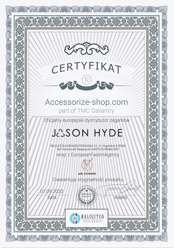 Zegarek JASON HYDE JH10005. Kwarcowy, Kolor niebieski. Mężczyzna.