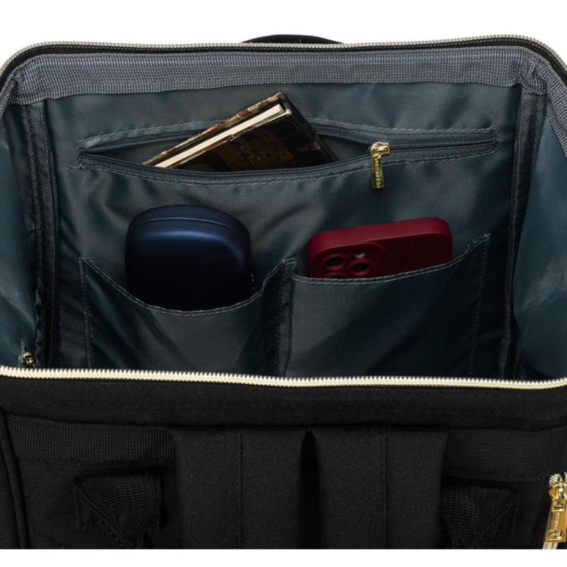 Materiałowy plecak męski Peterson PTN ALFA BLACK