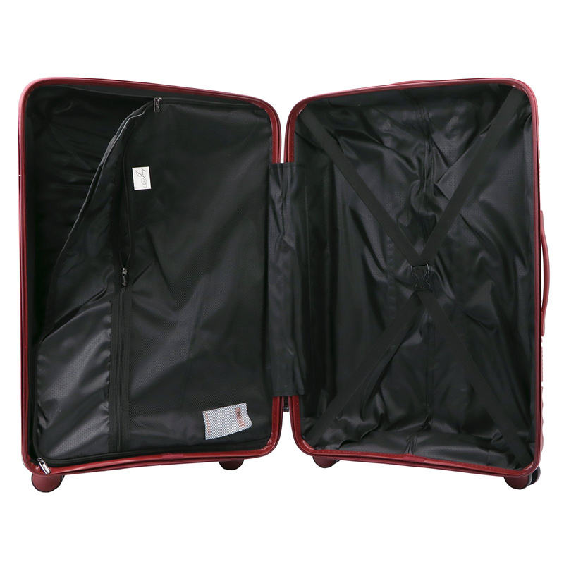 Jony zestaw trzech walizek podróżnych na kółkach z kosmetyczką ABS