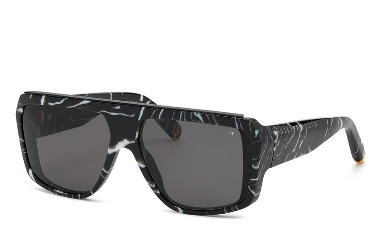Okulary PHILIPP PLEIN SPP074640Z212. Okulary przeciwsłoneczne, Kolor czarny. Mężczyzna.