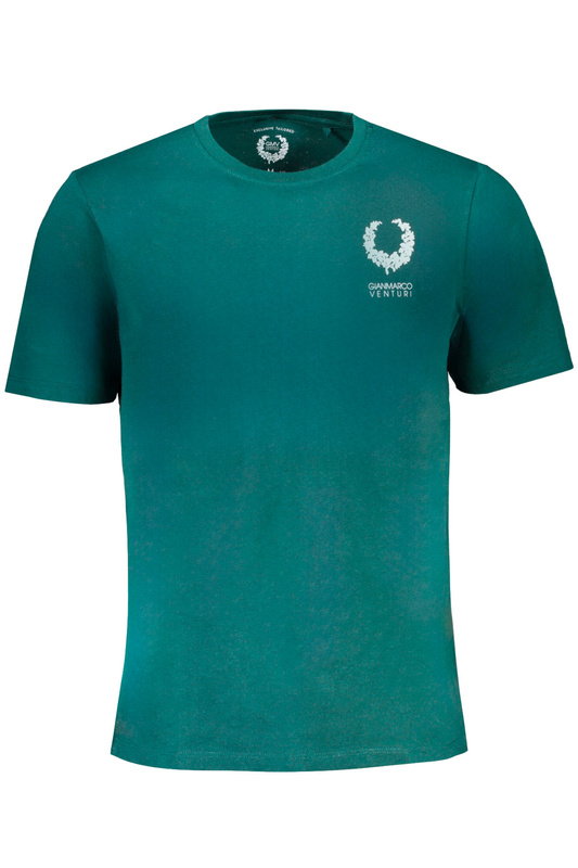 GIAN MARCO VENTURI ZIELONY T-SHIRT MĘSKI Z KRÓTKIM RĘKAWEM