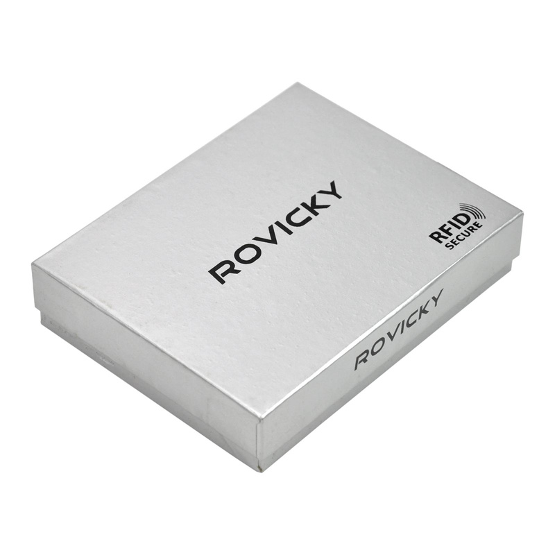 Elegancki Skórzany męski portfel Rovicky z RFID