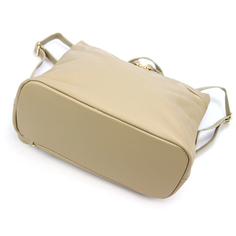 Vera Pelle Damski plecak z prawdziwej skóry duży z kieszeniami miejski