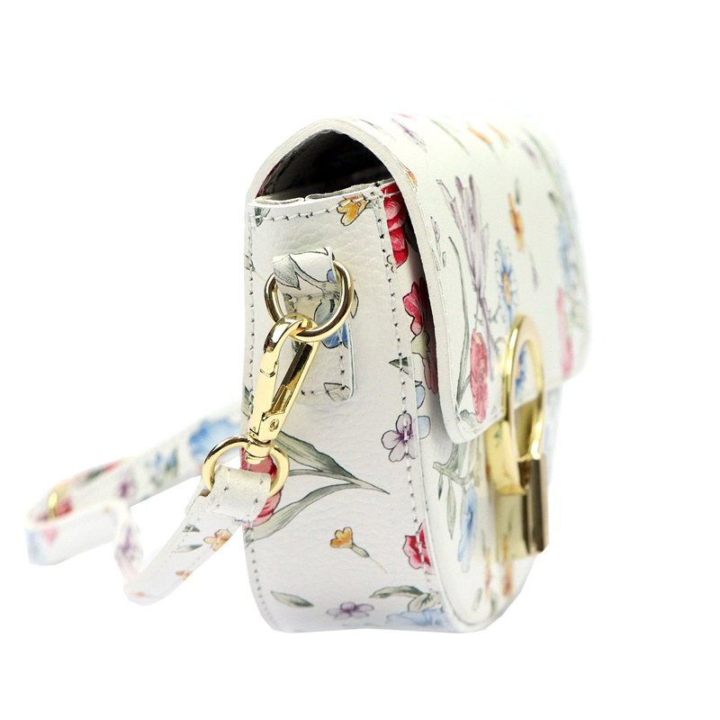 Vera Pelle damska listonoszka półksiężyc skóra naturalna torebka na ramię