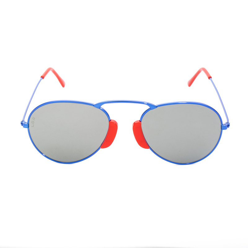 Okulary LGR AGADIR-BLUE08. Okulary przeciwsłoneczne, Kolor niebieski. Unisex.