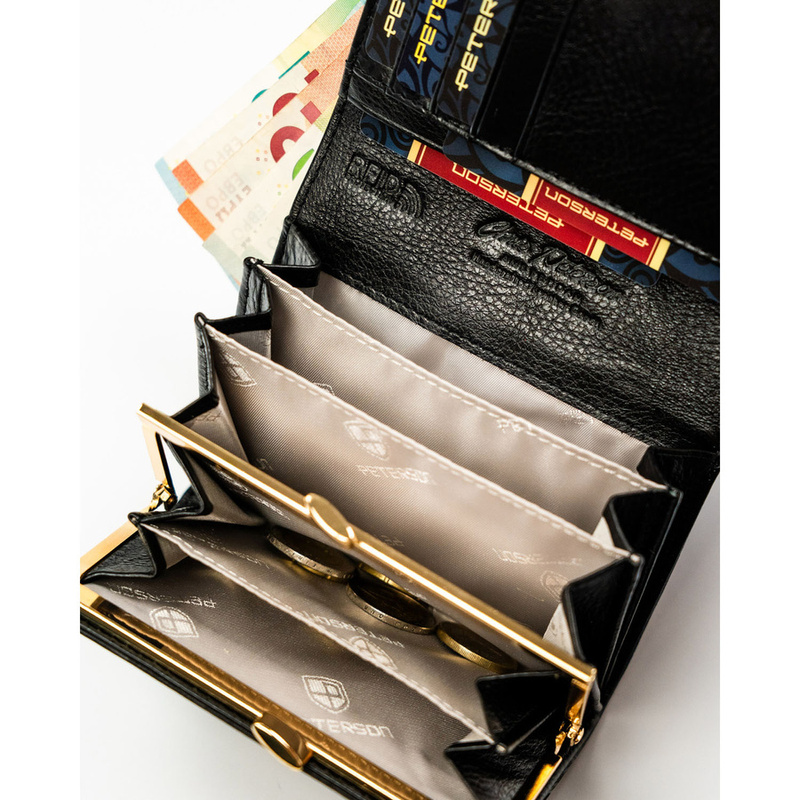 Skórzany damski portfel Peterson PTN PS445-MLF