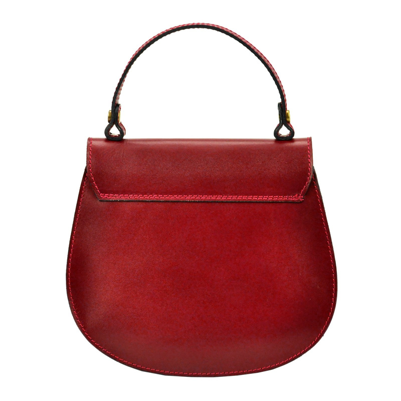 Zaokrąglona Listonoszka skórzana elegancka torebka na ramię Gregorio