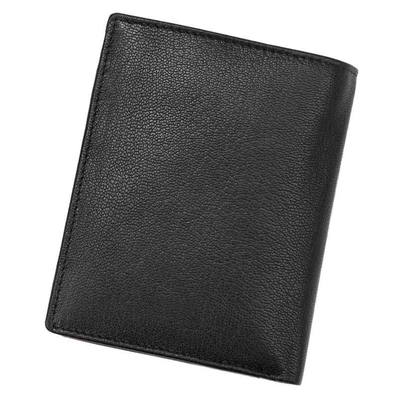 Money Kepper portfel męski pionowy skóra naturalna duży z przegrodami