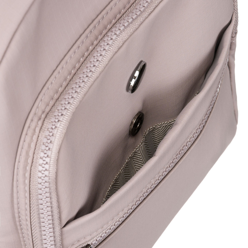 Jednokomorowy plecak damski z poliestru w kolorze lila - Peterson