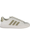 Białe sneakersy damskie ADIDAS Ih 1488 – złote detale