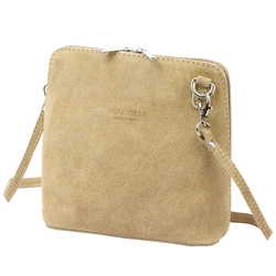 Barberinis Zamszowa skórzana mała damska listonoszka z organizerem na ramię