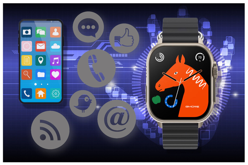 SMARTWATCH UNISEX Rubicon RNCF17 - BLUETOOTH CALL, ŁADOWANIE BEZPRZEWODOWE (sr059a)