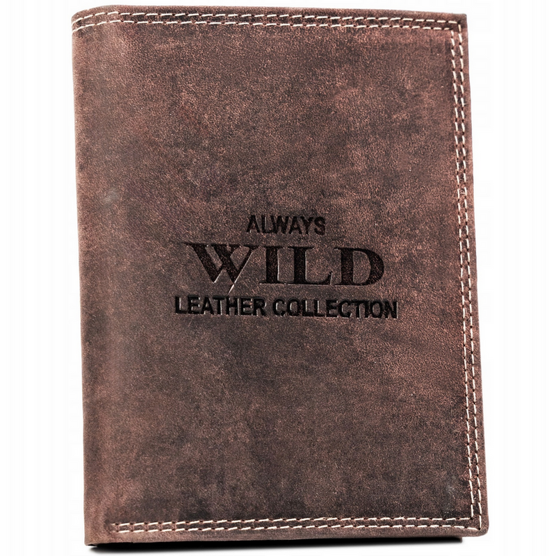 Skórzany męski portfel Wild N4-CHM-NL RFID