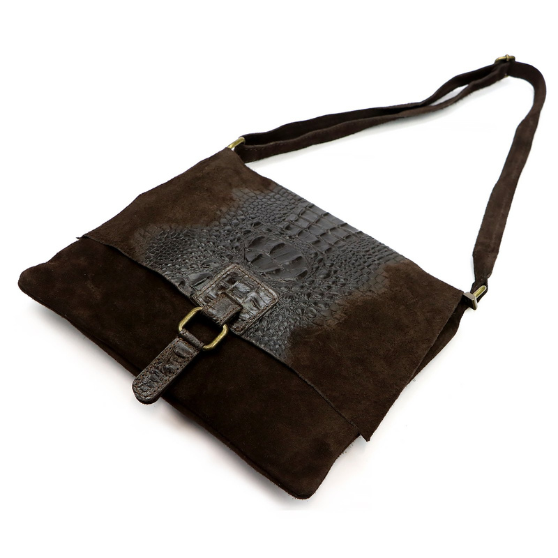 Damska torebka ze skóry naturalnej Luka 26-076 CROCO