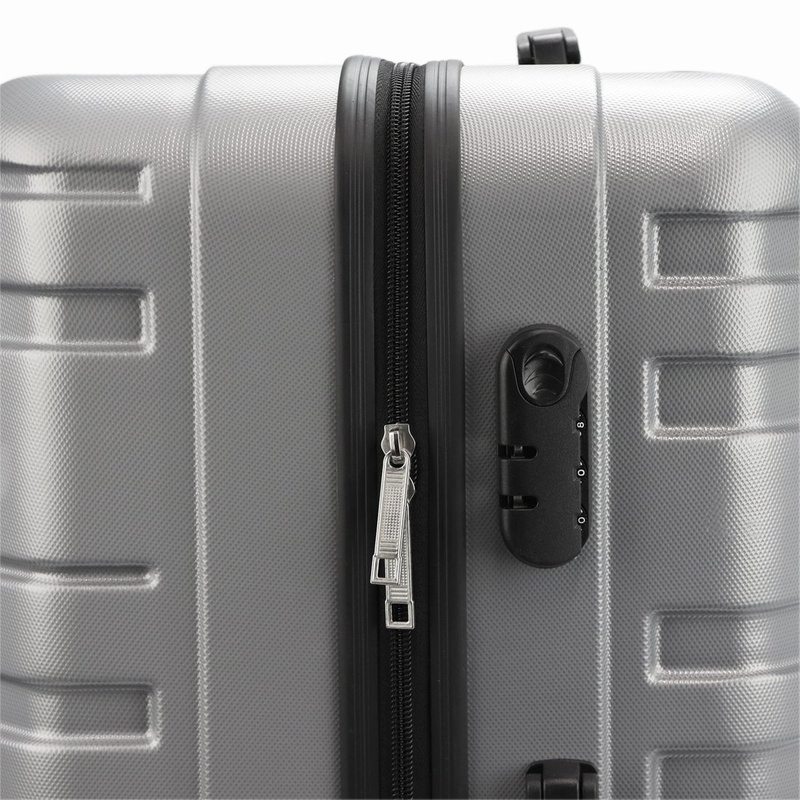 Gravitt zestaw 3 walizek podróżnych na kółkach materiał ABS zamek na kod