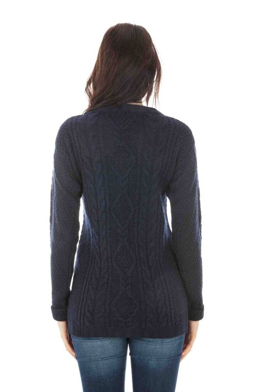 NIEBIESKI SWETER FRED PERRY DAMSKI