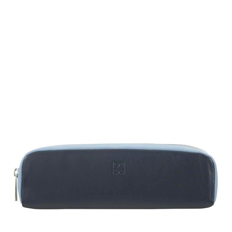 DuDu mały Piórnik etui na długopisy skóra naturalna zapinany na suwak