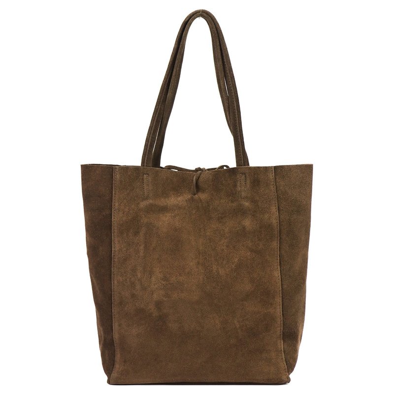 Patrizia damska shopperbag duża skóra naturalna zamszowa torebka na ramię