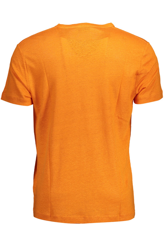 T-SHIRT MĘSKI Z KRÓTKIM RĘKAWEM GANT POMARAŃCZOWY