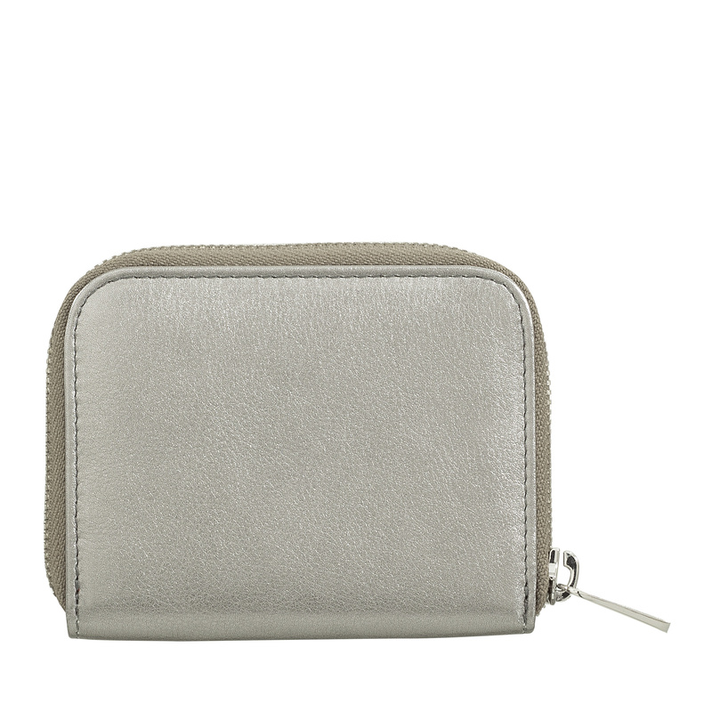 DuDu portmonetka zapinana na suwak skóra naturalna mały portfel