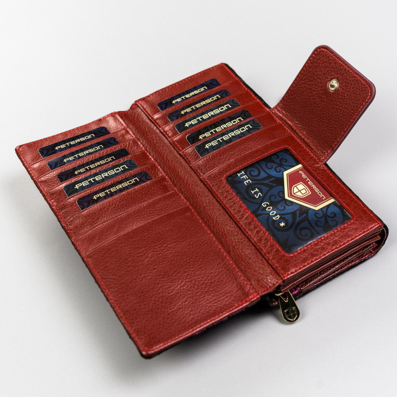 Skórzany damski portfel Peterson PTN 42100-MD