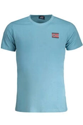 NIEBIESKI T-SHIRT MĘSKI Z KRÓTKIM RĘKAWEM Norway 1963