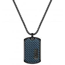 Biżuteria HUGO BOSS 1580181. Naszyjnik, Kolor szary. Mężczyzna.