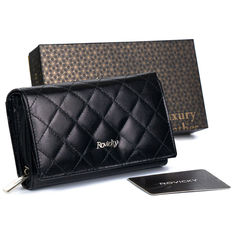 Skórzany damski portfel Rovicky R-RD-21-GCL-Q