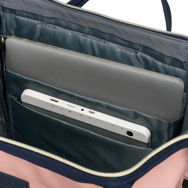 Damski plecak z tworzywa Peterson PTN ALFA NAVY+PINK