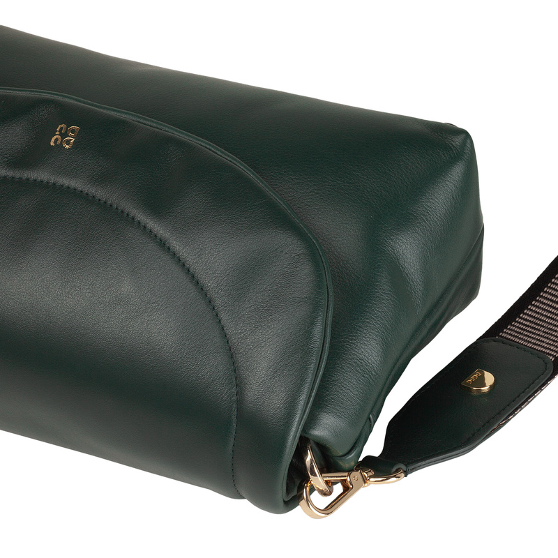 DuDu Mała torebka damska na ramię z paskiem skóra naturalna listonoszka