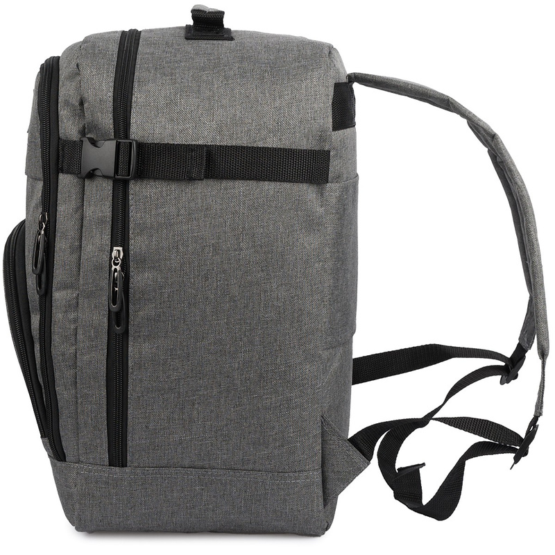 Plecak torba mały bagaż pojemny do samolotu kabinówka lotnicza Beltimore jasno szary TOK-T