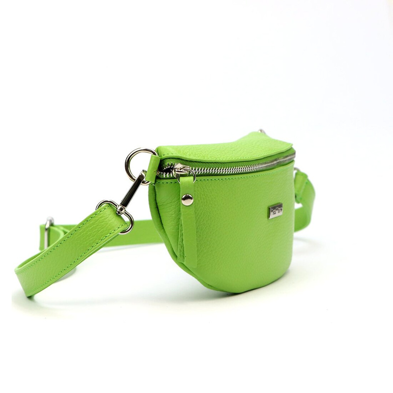 MiaMore damska saszetka nerka skóra naturalna przez ramię z kieszenią