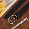 Pasek męski skórzany premium 3,5 cm casualowy czarny skóra lico Beltimore brązowy E39 : Kolory - czarny, Rozmiar pasków - r.90-105 cm