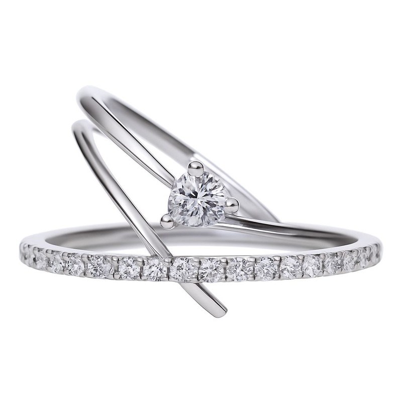 Biżuteria DIAMONFIRE 6118391082175. Pierścionek, Kolor szary. Kobieta.