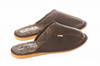 Wójciak Podhale zabudowane męskie kapcie ze skóry naturalnej ocieplane