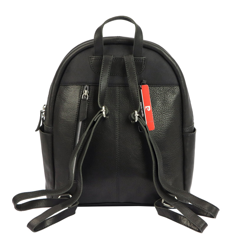 Pierre Cardin plecak skóra naturalna miejski duży z kieszeniami