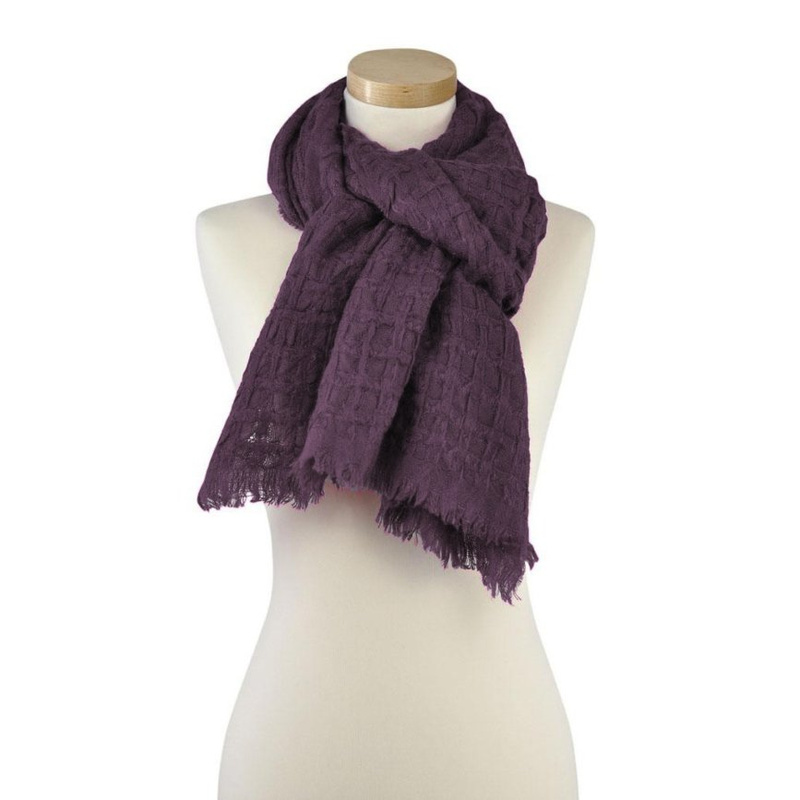 Szal Wełną Przeplatany